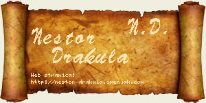 Nestor Drakula vizit kartica
